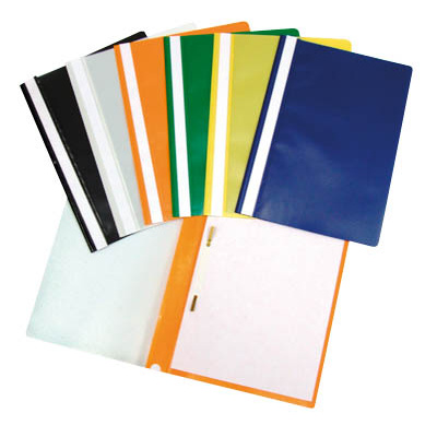 Rychlovazač plastový A4 pevný s kapsou- červený