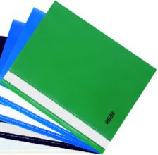 Rychlovazač plastový A4 pevný s kapsou- červený