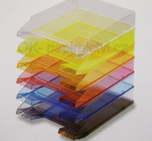 Plastový box oranžový - kancelářský odkladač