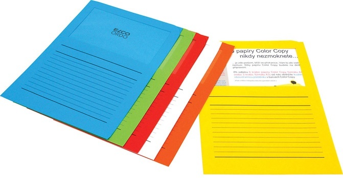 Papírová deska ,,L" ELCO ORDO s průhledným okénkem A4 žlutá