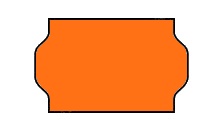 Cenové samolepicí etikety METO 32 X 19 signální oranžová