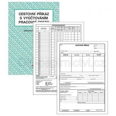 Baloušek cestovní příkaz s vyúčtováním pracovní cesty A4 ET 235