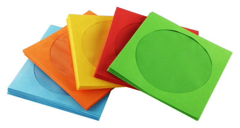 Obálka na CD papírová 125x125mm barevný mix
