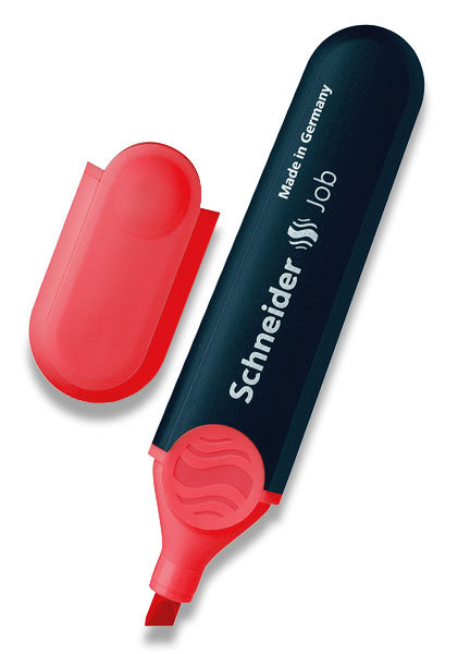 Zvýrazňovač Schneider červený JOB