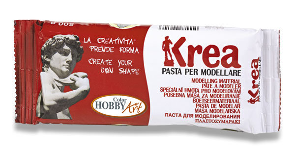 Modelovací hmota KREA - bílá, 0,5 kg