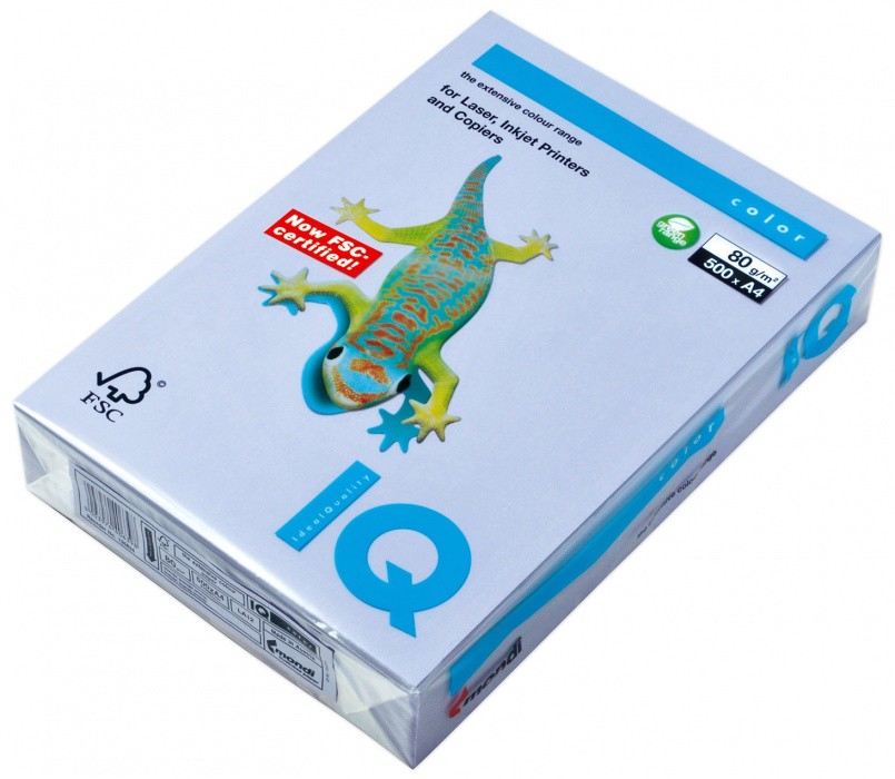 Barevný papír IQ ZR09 - A4 80g levandulová 500 listů