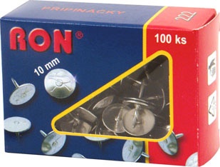 Připínáčky 10 mm 100 ks RON 222