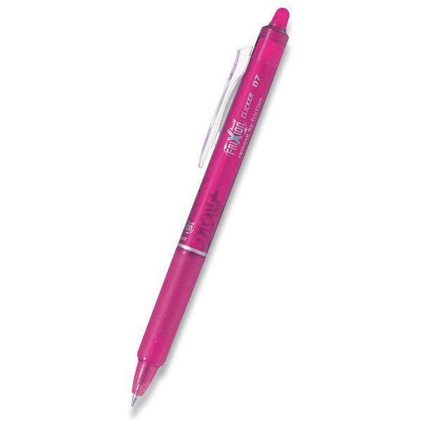 Gelový roller FriXion růžový 0,7 mm Clicker Pilot M 07