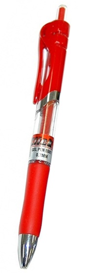 Gelový roller 0.7 mm červený 681G