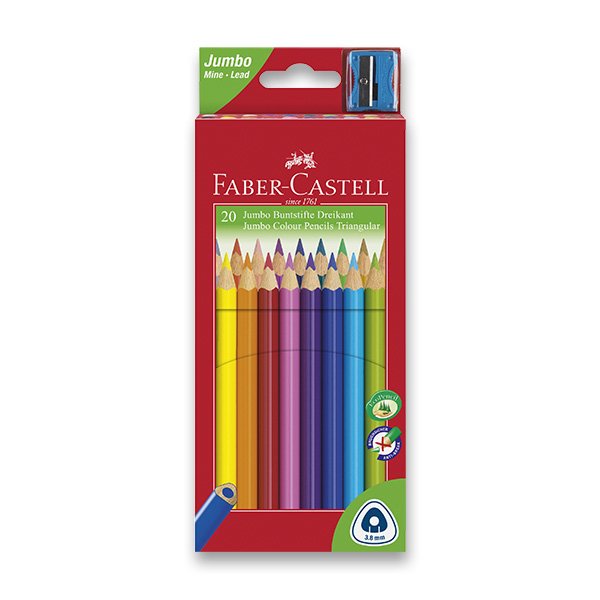 Trojhranné pastelky 20 barev Faber-Castell Junior
