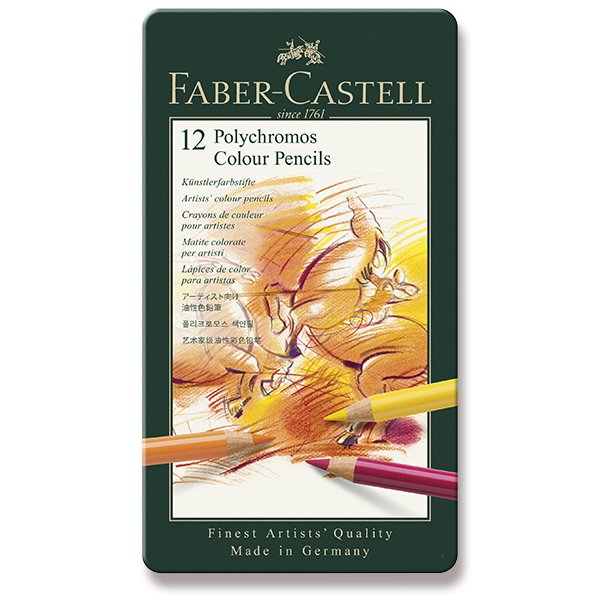 Polychromos pastelky 12 barev Faber-Castell