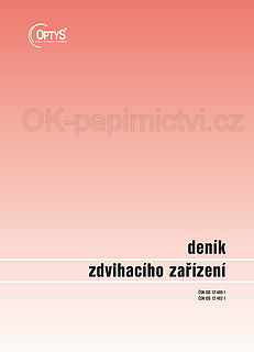 Deník zdvihacího zařízení A4, OP1227