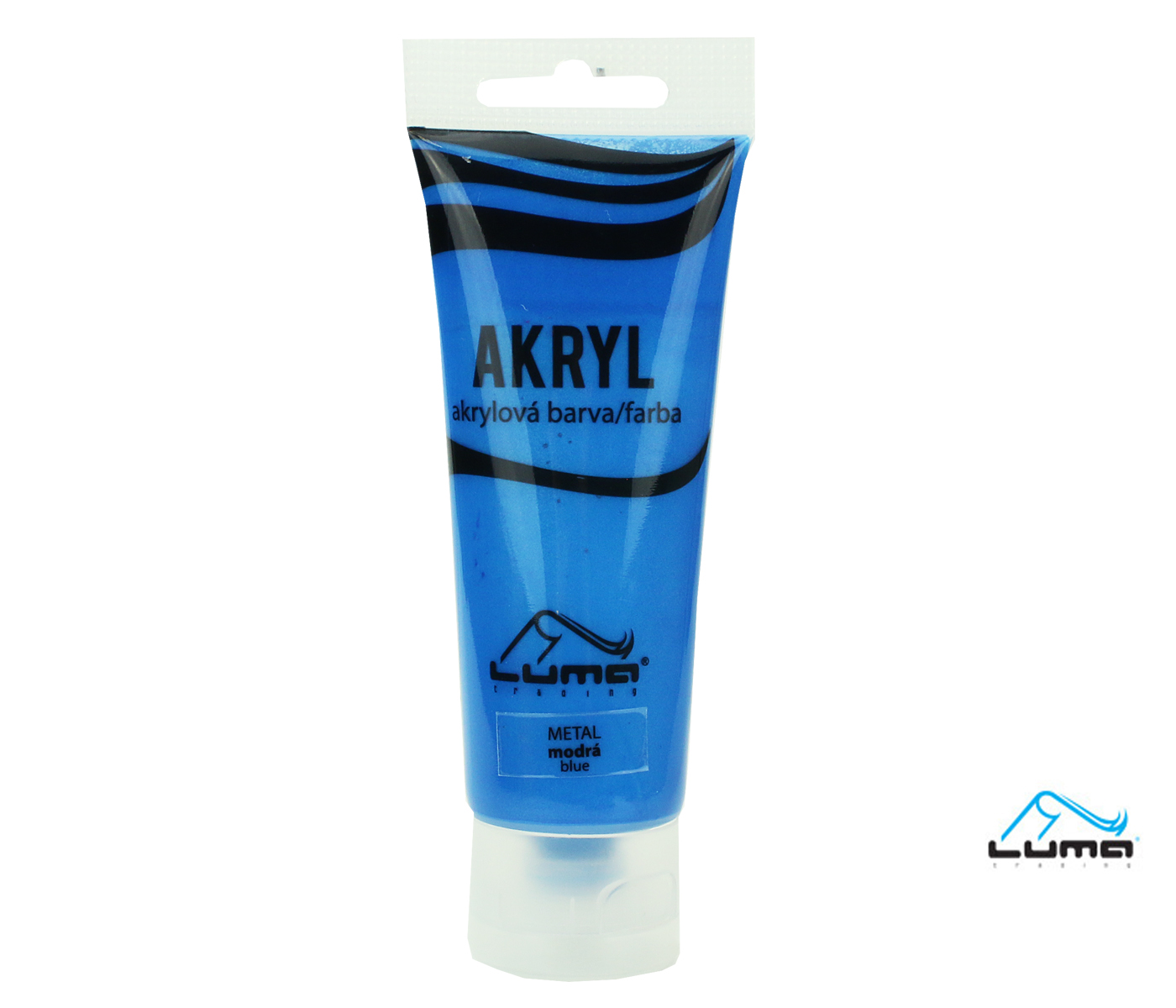 Barvy akrylové 75ml, METAL modrá LUMA