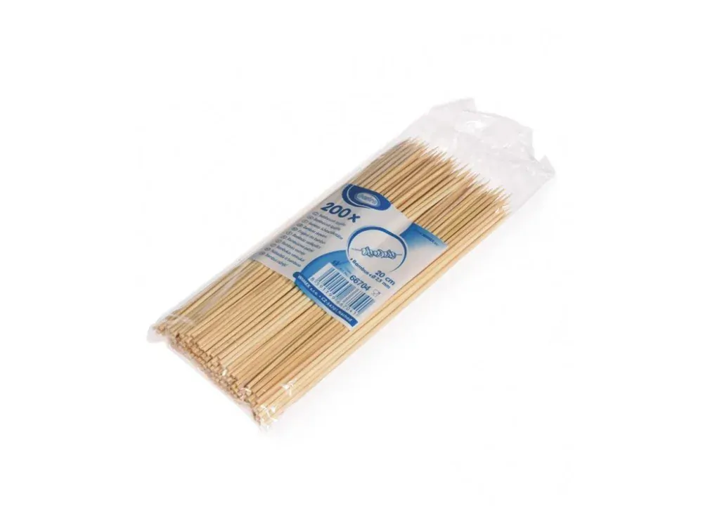 Špejle bambusové hrocené 20cm 200ks