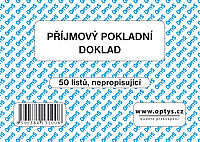 Příjmový pokladní doklad OP1310, A6 50 listů, nepropisující, nečíslovaný