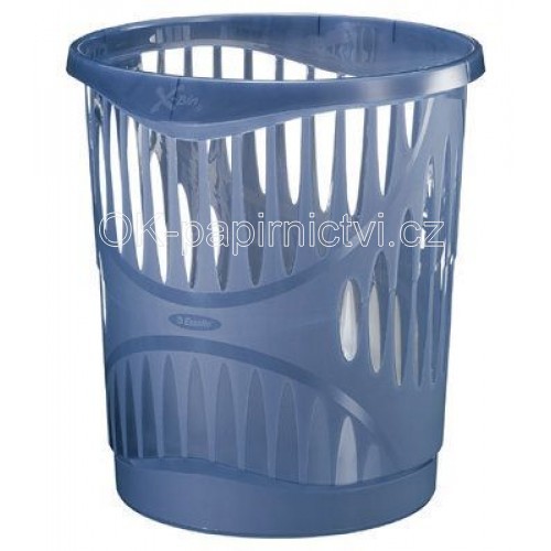 Odpadkový koš plastový modrý, děrovaný - 13,5 l