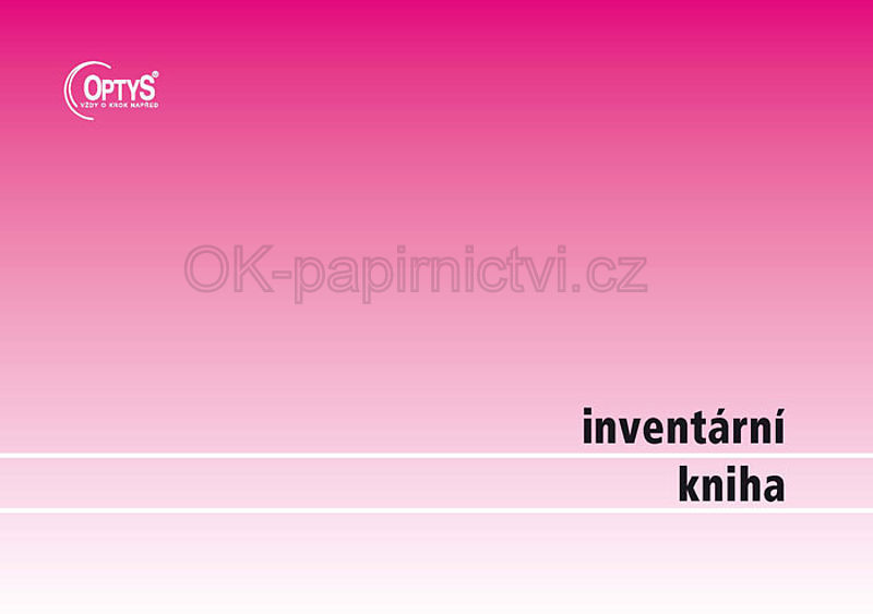Inventární kniha A4 - OP 1012