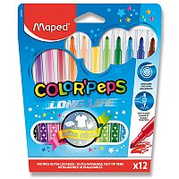 DĚTSKÉ FIXY MAPED COLOR'PEPS LONG LIFEs - 12 barev