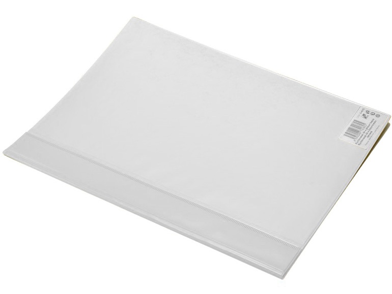 Rychlovazač plastový A4 pevný s kapsou- bílý