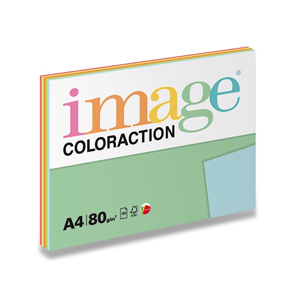 BAREVNÝ PAPÍR IMAGE COLORACTION - MIX REFLEXNÍ - 80 G, 5 X 20 LISTŮ