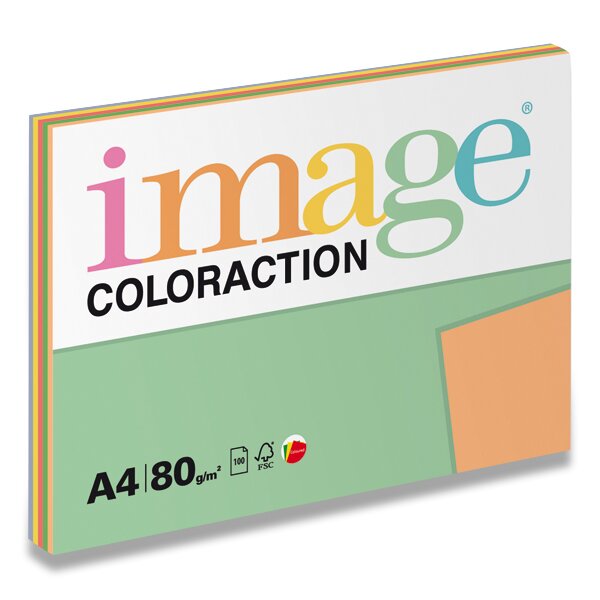 BAREVNÝ PAPÍR IMAGE COLORACTION - MIX INTENZIVNÍ - 80 G, 5 X 20 LISTŮ
