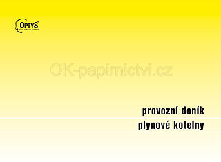 Provozní deník plynové kotelny A4, OP1241