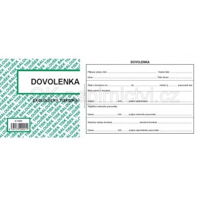 Baloušek dovolenka A6 ET 075