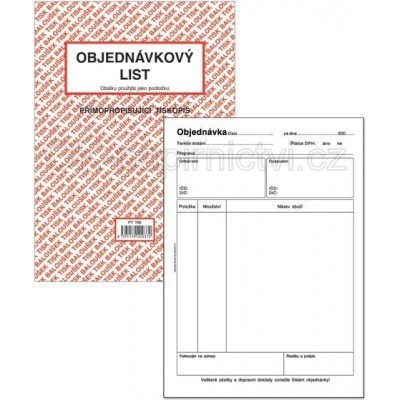 Baloušek objednávkový list A5 samopropis PT160