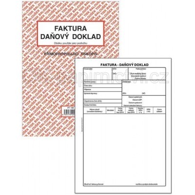 Baloušek faktura - daňový doklad A5 samopropis PT199
