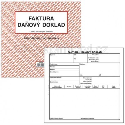 Baloušek faktura - daňový doklad 2/3 A4 samopropis PT200