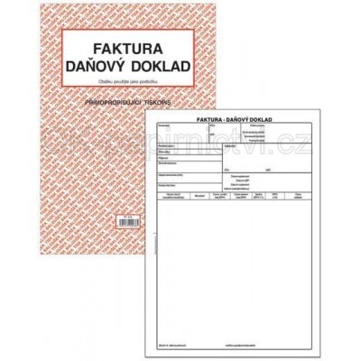 Baloušek faktura - daňový doklad A4 samopropis PT210