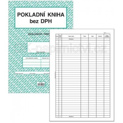 Baloušek pokladní kniha bez DPH ET 378