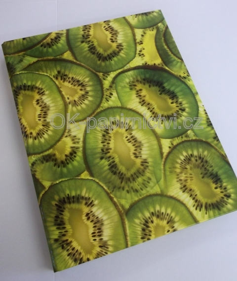Karis blok kroužkový A4 - motiv ovoce, kiwi