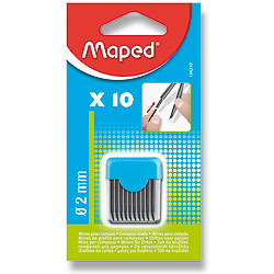 Náhradní tuhy do kružítka MAPED - 10 ks