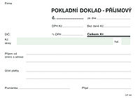 Příjmový pokladní doklad OP1068 jednoduchý A6, s DPH, 100 listů, samopropisovací