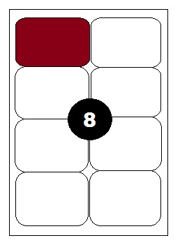 Samolepící etikety SMART 99,1 x 67,7 A4 - 100 ks
