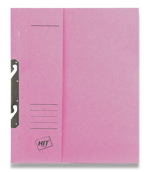 Rychlovazač půlený A4 papírový, závěsný  - růžový