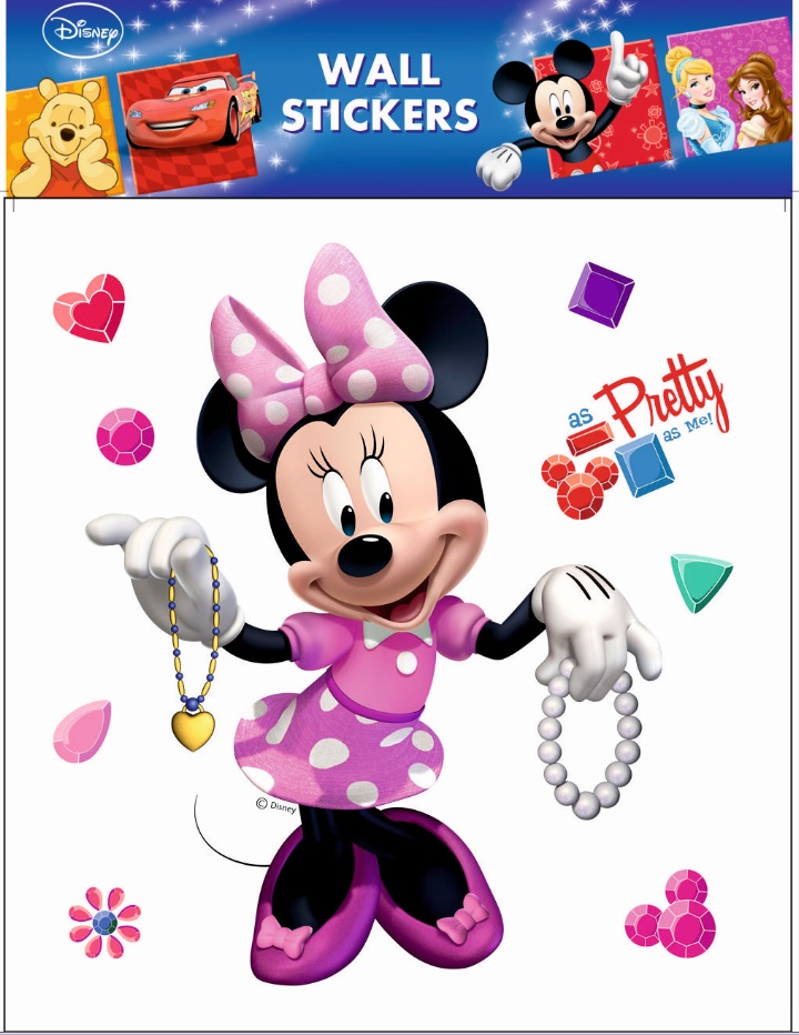 Dekorace na zeď - Disney Minnie Mouse 30x30cm
