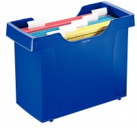Stolní zásobník PLUS na závěsné desky modrý