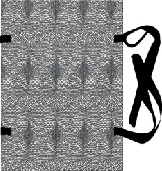 Deska s tkanicí A4 vzor hadí kůže