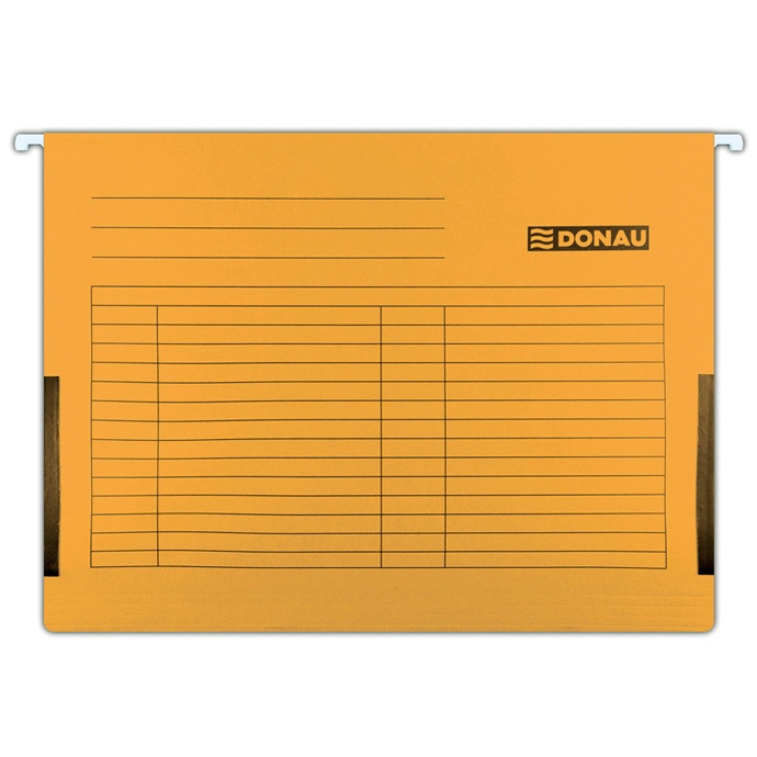 Závěsné zakládací desky DONAU s bočnicemi oranžové 25ks