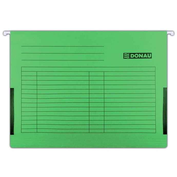 Závěsné zakládací desky DONAU s bočnicemi zelené 25ks