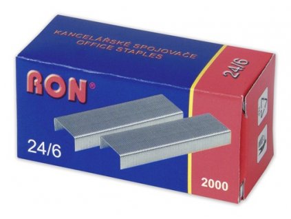 Drátky do sešívačky 24/6 2000 ks RON