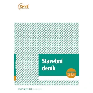 Stavební deník OP1268 A4, 53 listů, samokopírovací