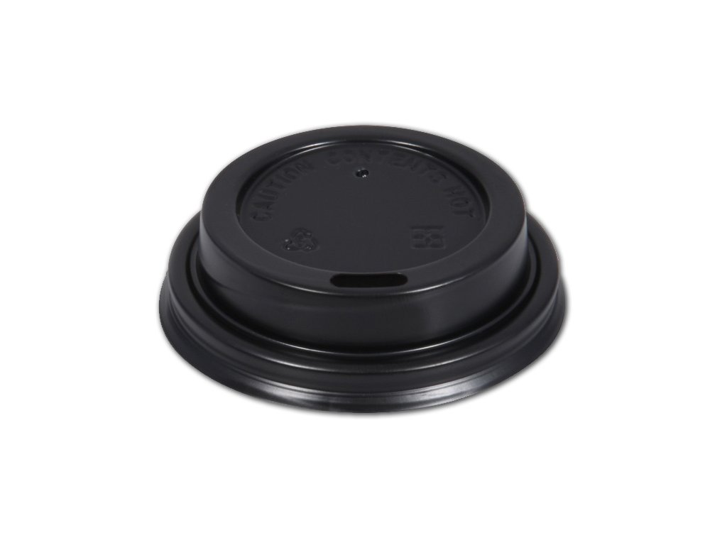 Víčko vypouklé pro kelímek 73mm černé 100ks