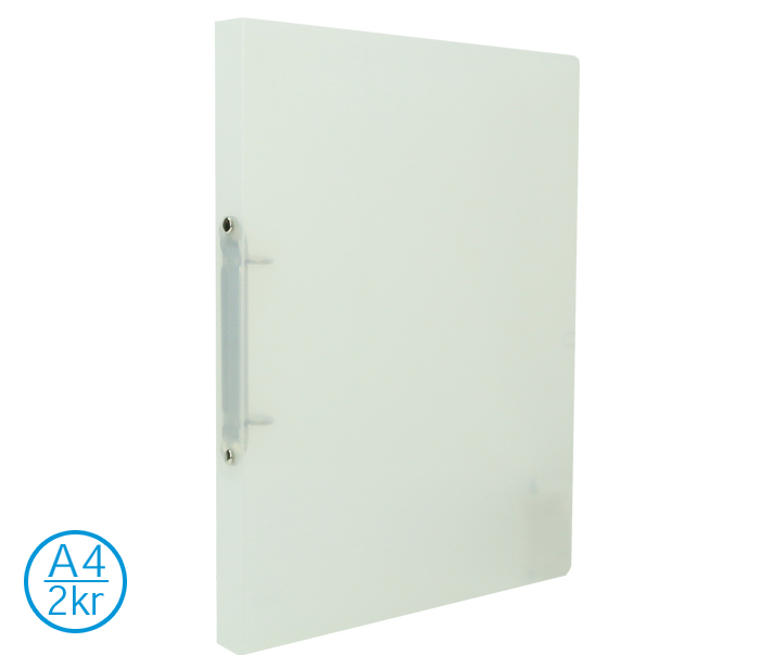 Pořadač LUMA A4 neon 2 kroužkový transparent