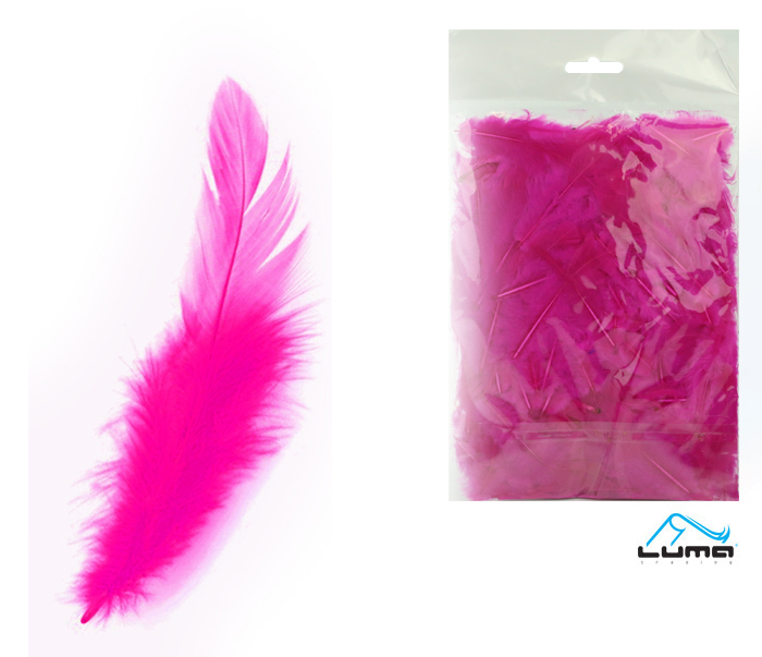 Peří barevné 10g purpurové LUMA