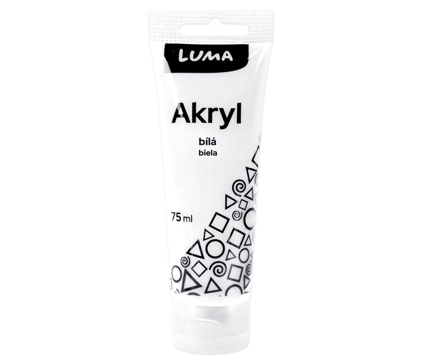 BARVY AKRYLOVÉ 75ML, BÍLÁ LUMA