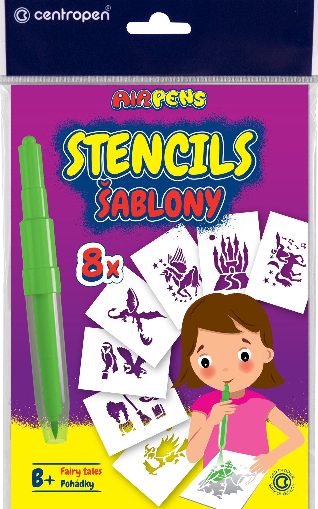 ŠABLONY NA FOUKACÍ FIXY CENTROPEN SET B+