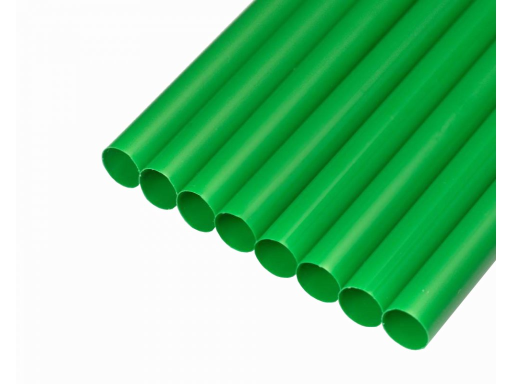 Slámky Jumbo znovu použitelné zelené 25.5cm 150ks
